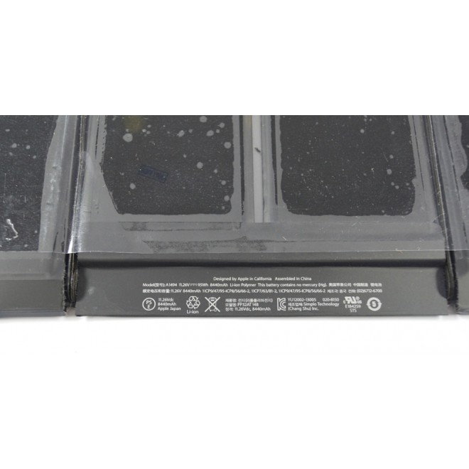 Bateria A1494 APPLE MACBOOK PRO 15 RETINA A1398