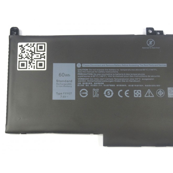 Bateria do Dell 60Wh 4C F3YGT Latitude E7480