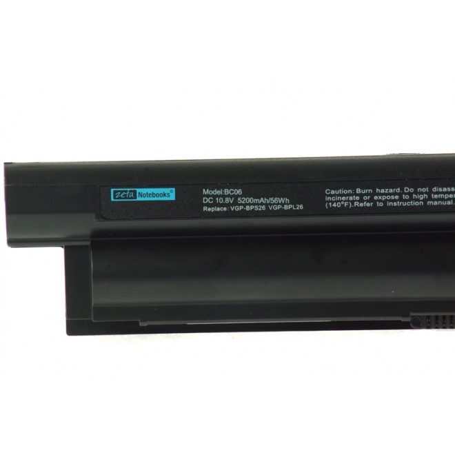 BATERIA Zeta do SONY VGP-BPS26 VGP-BPS26A VPC-EG VPC-EH